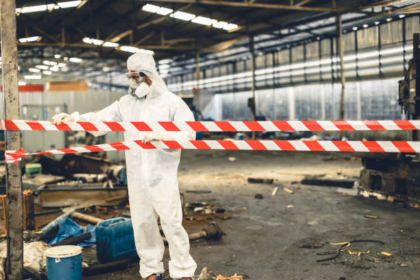 Professional Infectious Disease Decontamination technician working in Del Rey, CA